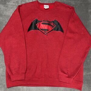 Six Flags BATMAN vs SUPERMAN Dawn Of The Justice Roller Coaster Sweatshirt XL